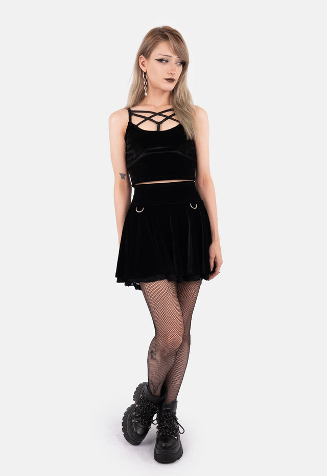 Gem Double Layer Skater Skirt