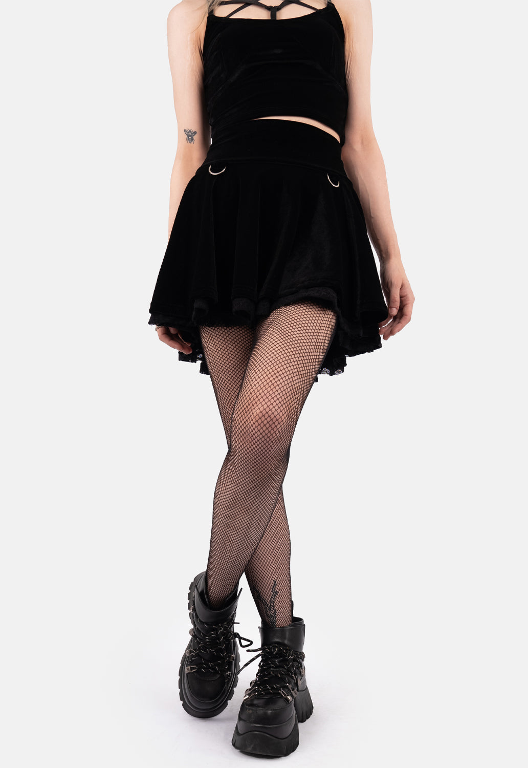 Gem Double Layer Skater Skirt