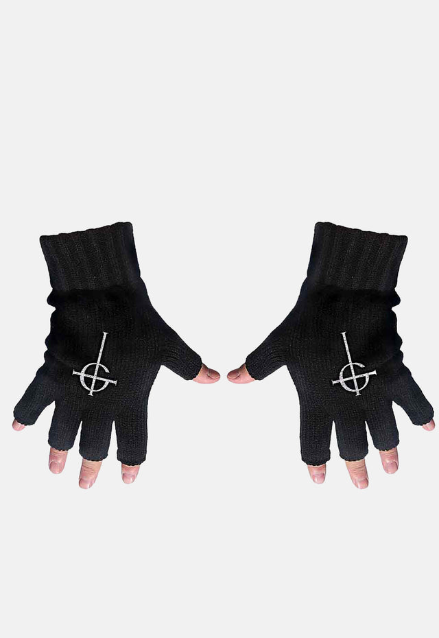 Cross Fingerless Gloves