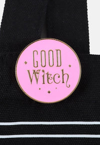 Good Witch Pin Badge Tote Bag