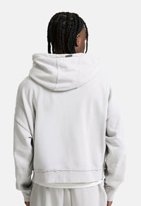 Gothic Skull Boxy Zip Hoodie