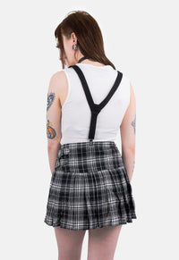Izara Black Check Mini Skirt