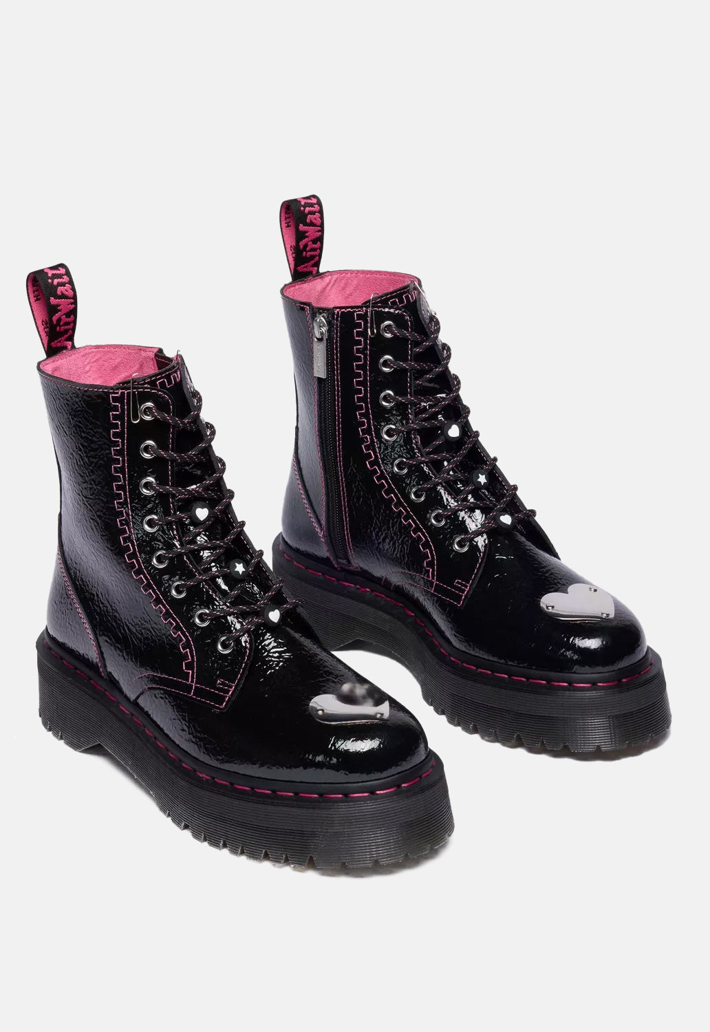 Jadon Distressed Patent Boots