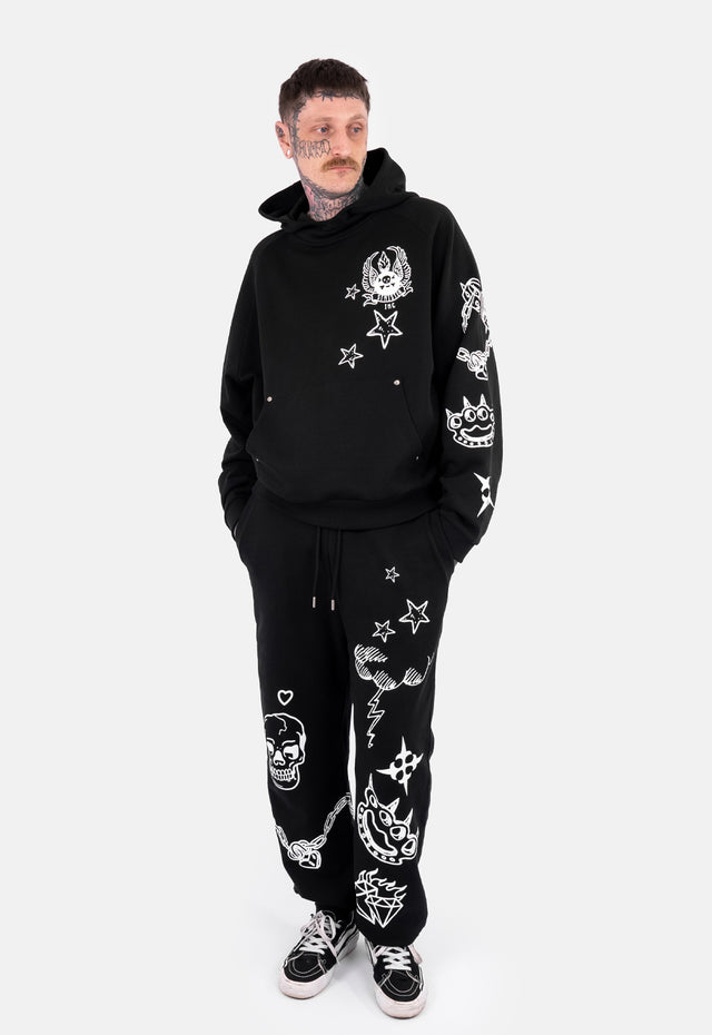 Kane Tattoo Printed Joggers