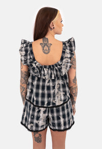 Karla Ruffle Sleeve Top