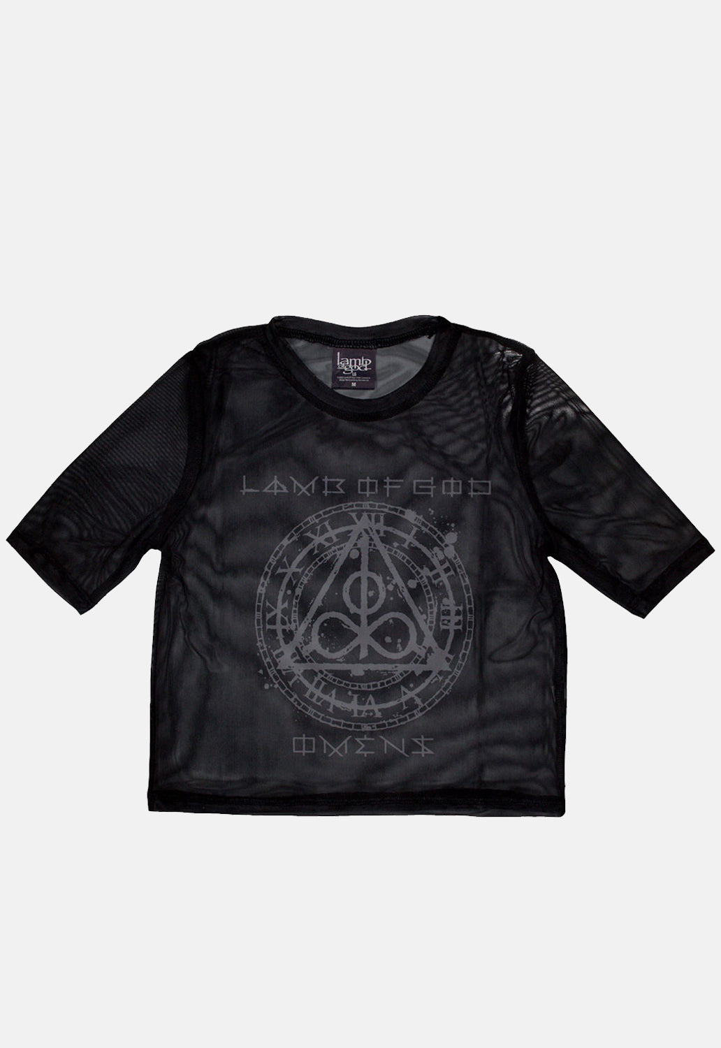 Omens Clock Mesh Crop Top