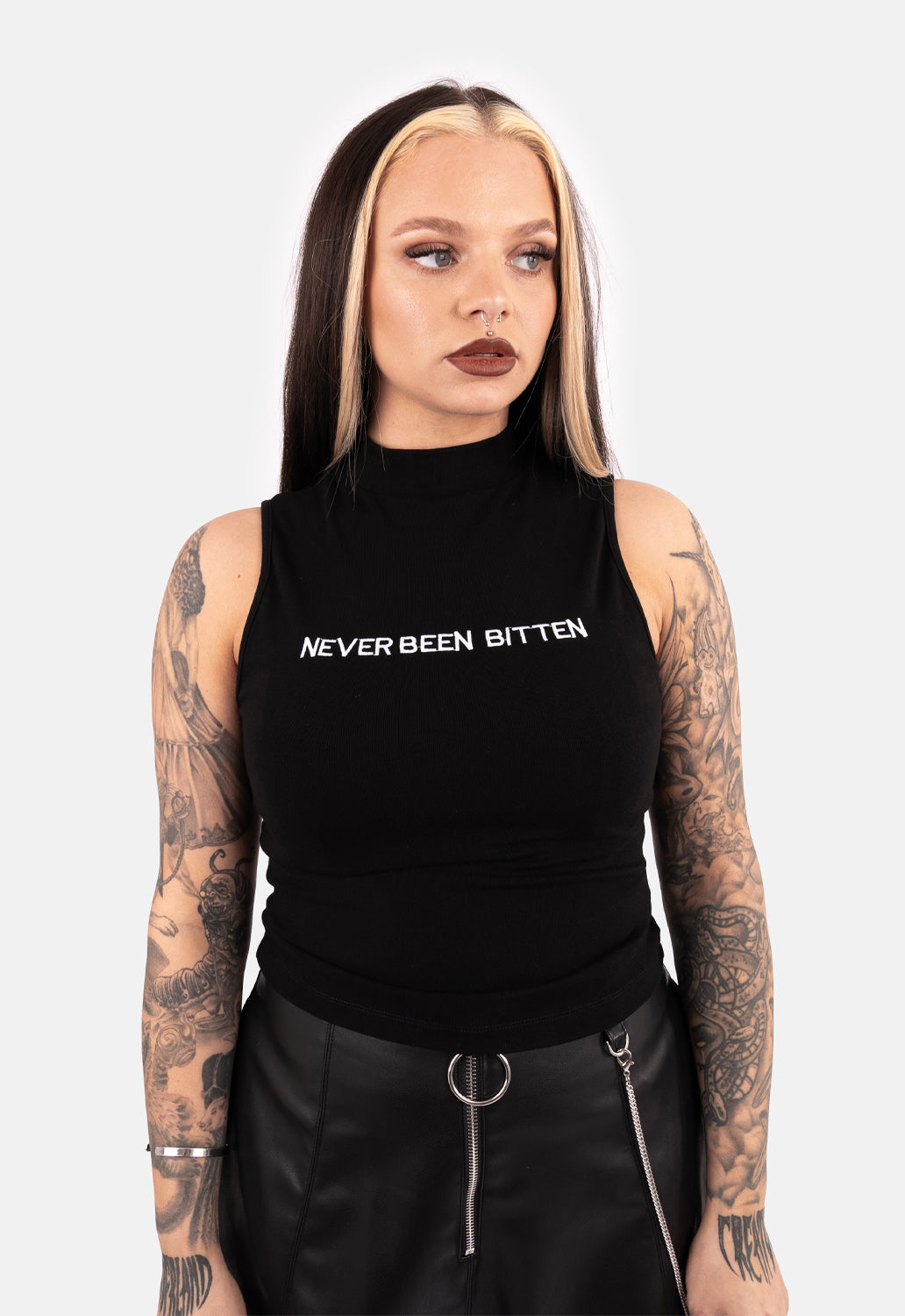 Lamia High Neck Tank Top