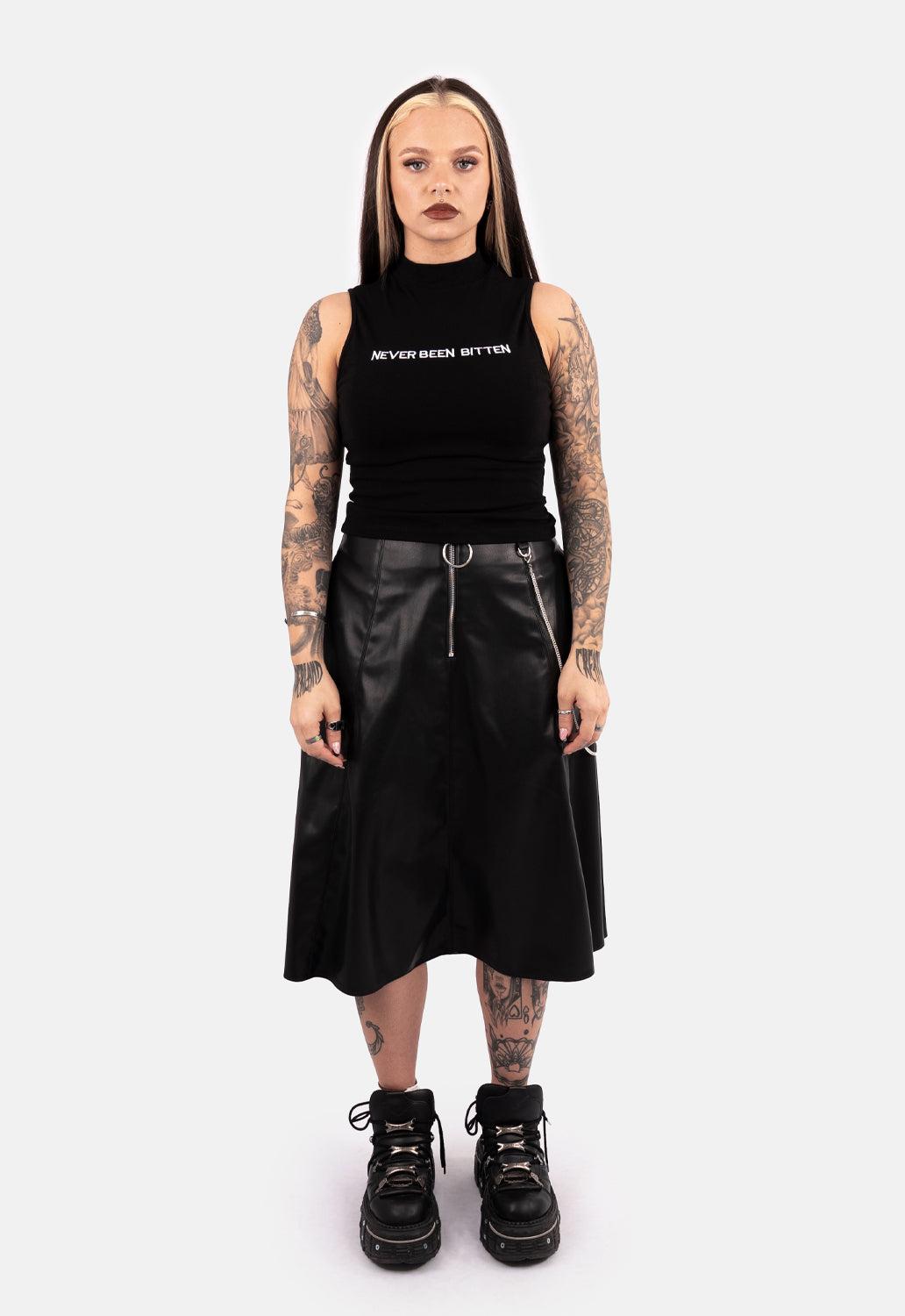 Lamia High Neck Tank Top