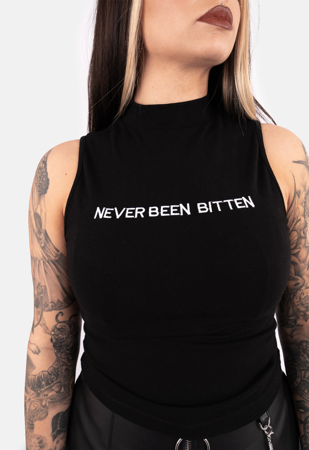 Lamia High Neck Tank Top