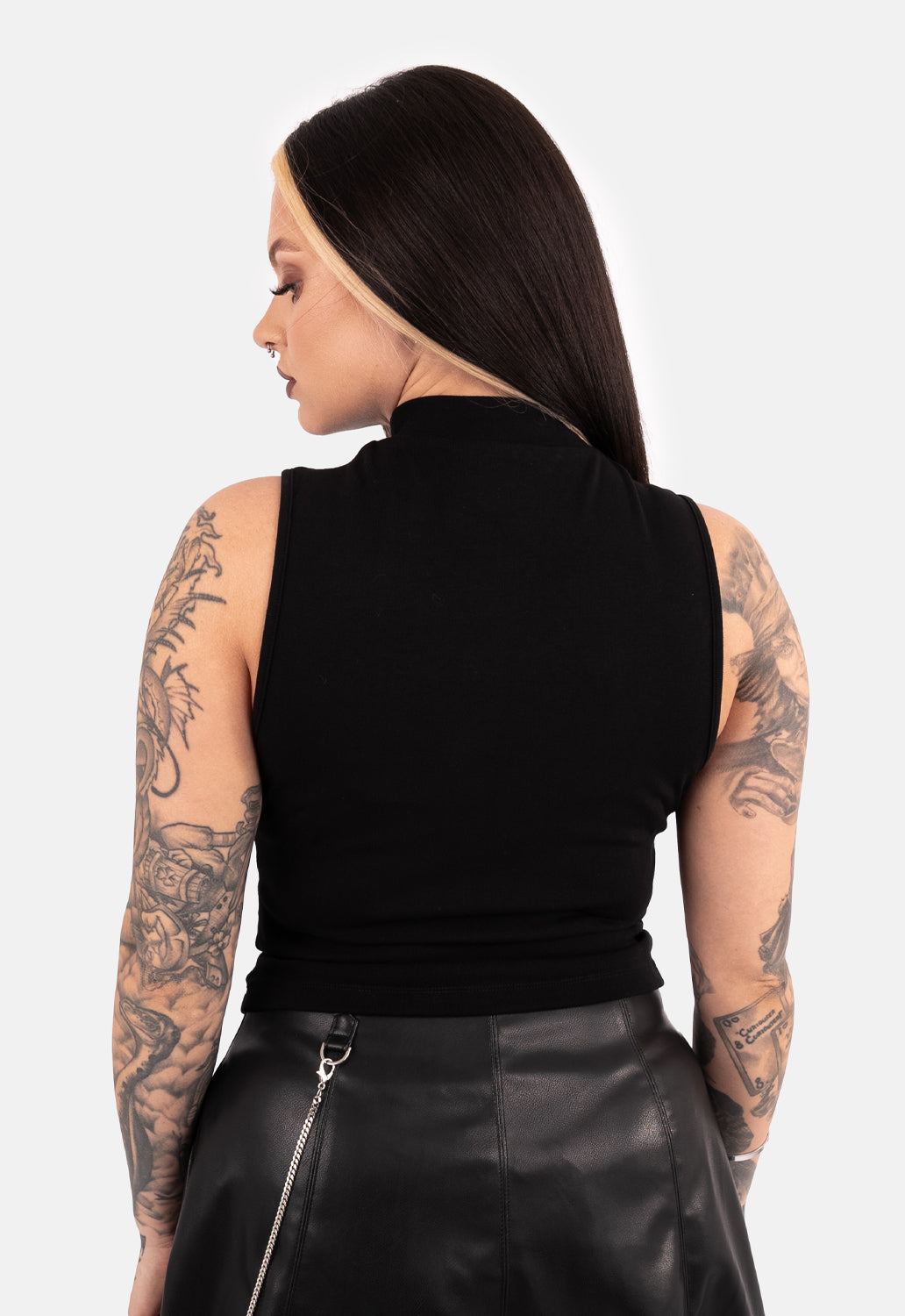 Lamia High Neck Tank Top