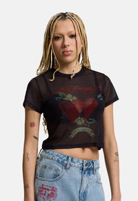 Life Is A Gamble Mesh Baby Tee