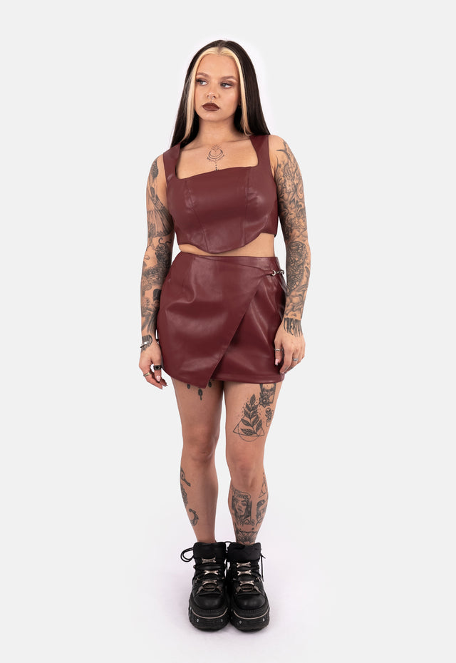 Lilith PU Corset Top