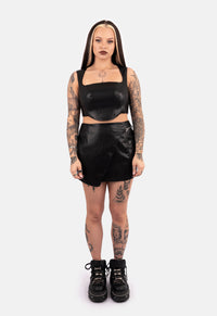 Lilith PU Corset Top