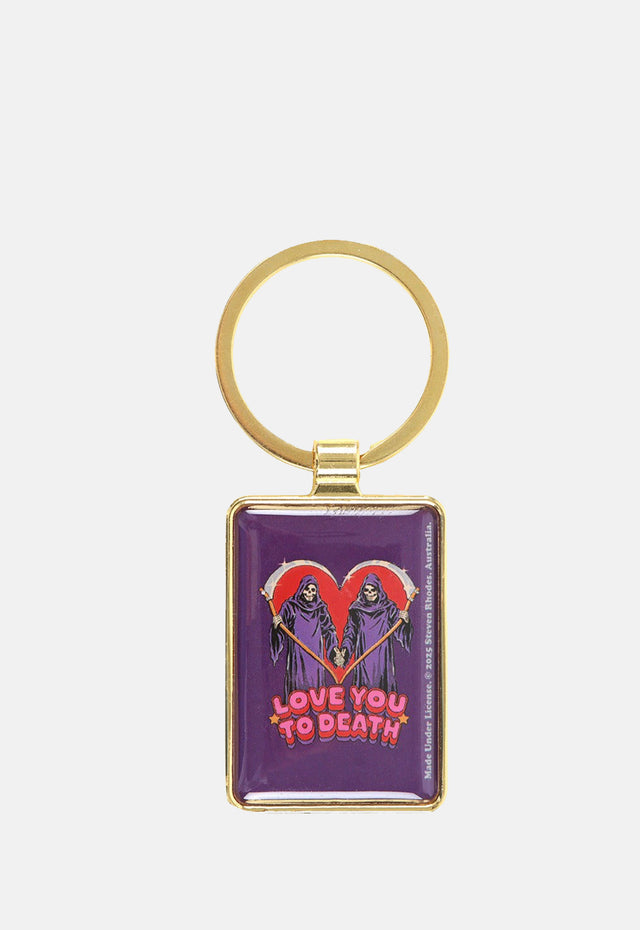 Love You To Death Keyring