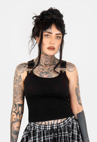 Lucy Overall Strap Tank Top