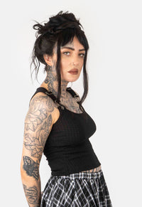 Lucy Overall Strap Tank Top