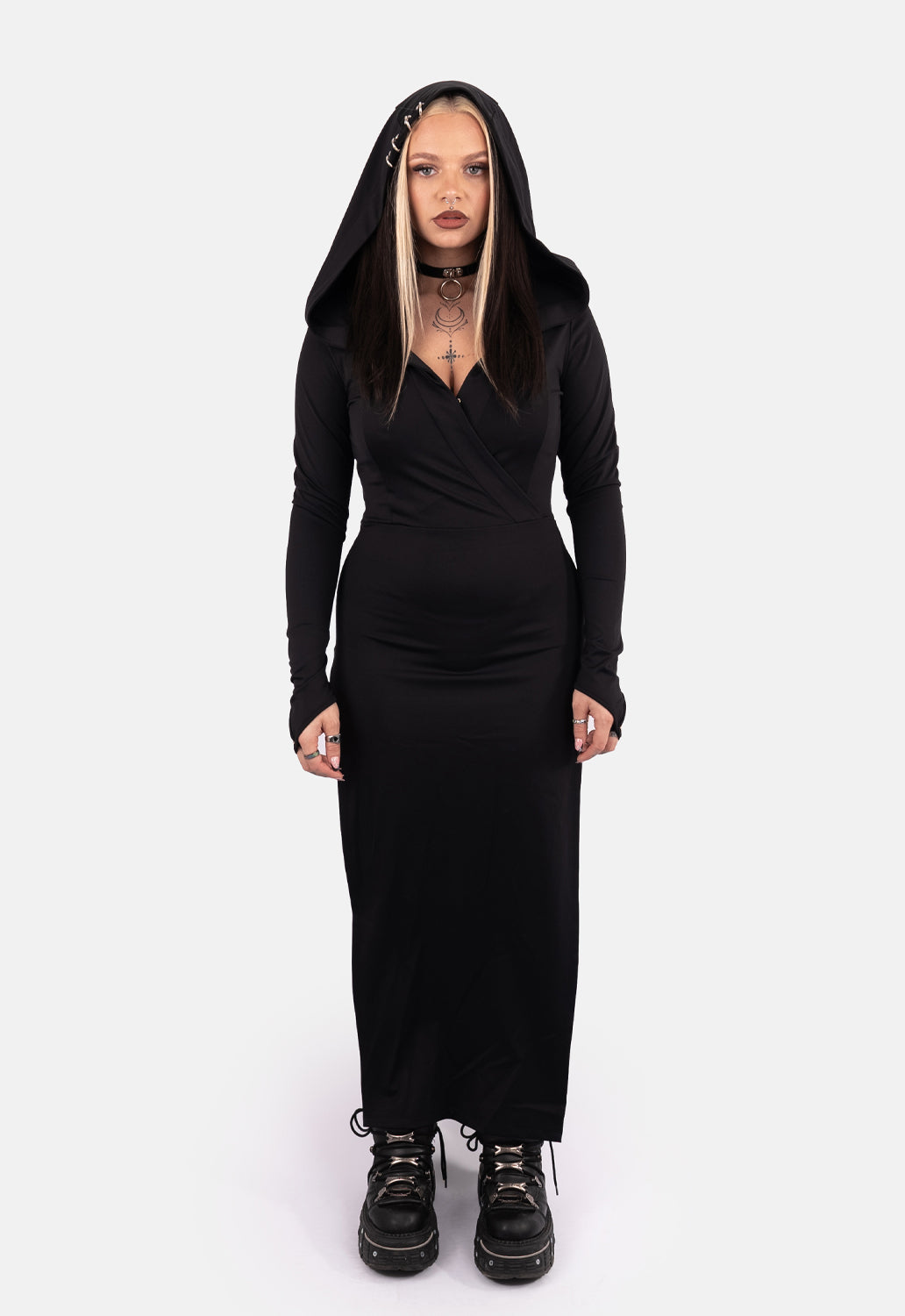 Maleificent Hooded Maxi Dress