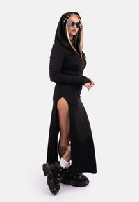 Maleificent Hooded Maxi Dress