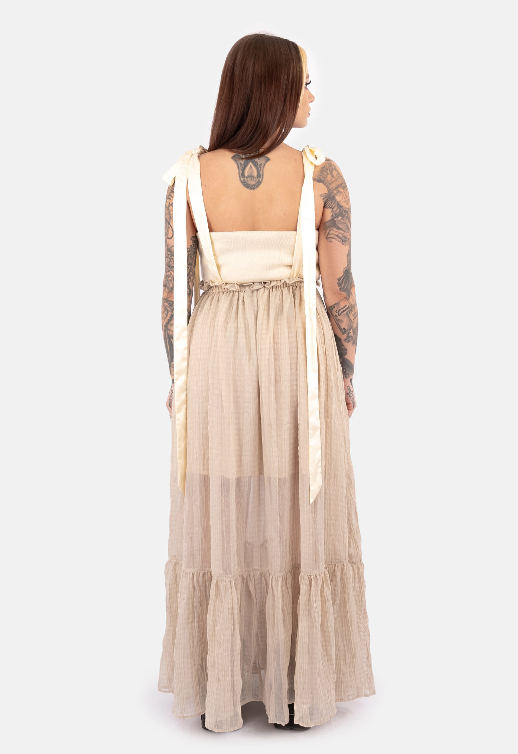 Marmarcia Tie Strap Maxi Skirt