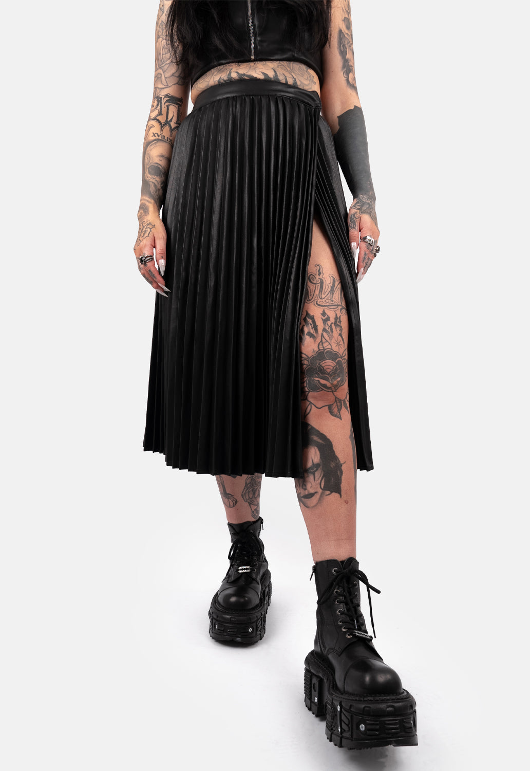 Medea Pleated Maxi Skirt