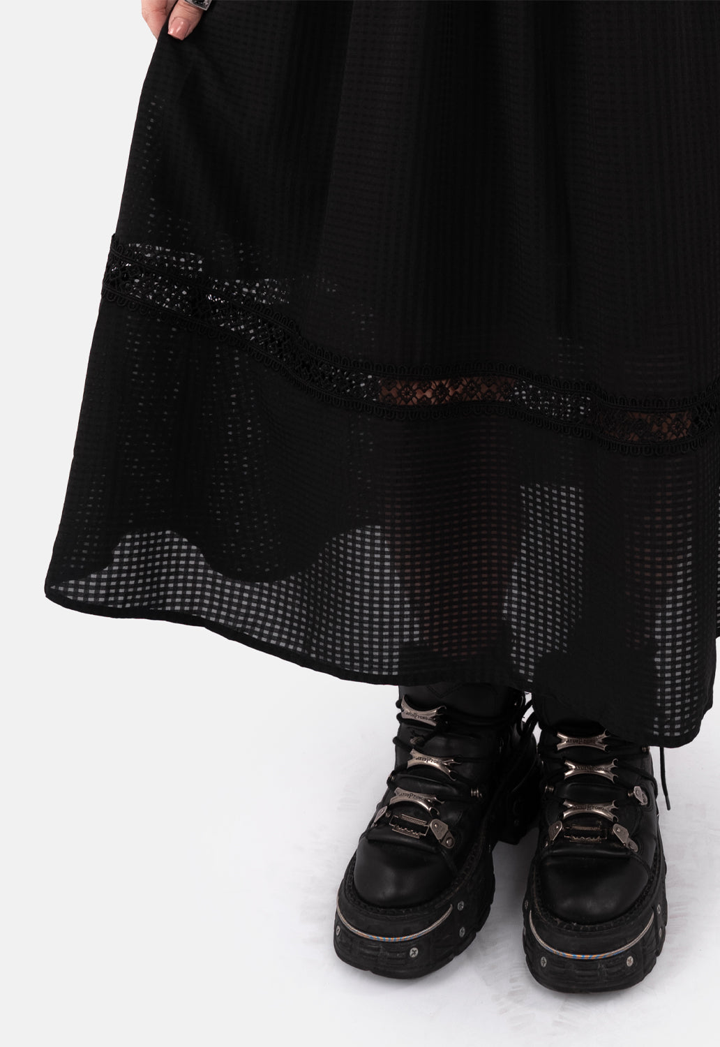 Misty Puff Sleve Midaxi Dress