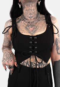 Nerissa Lace Up Corset Top