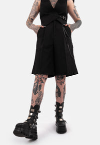 Neve Wide Leg Pleated Shorts