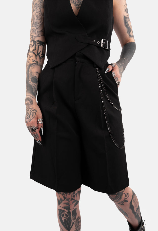 Neve Wide Leg Pleated Shorts