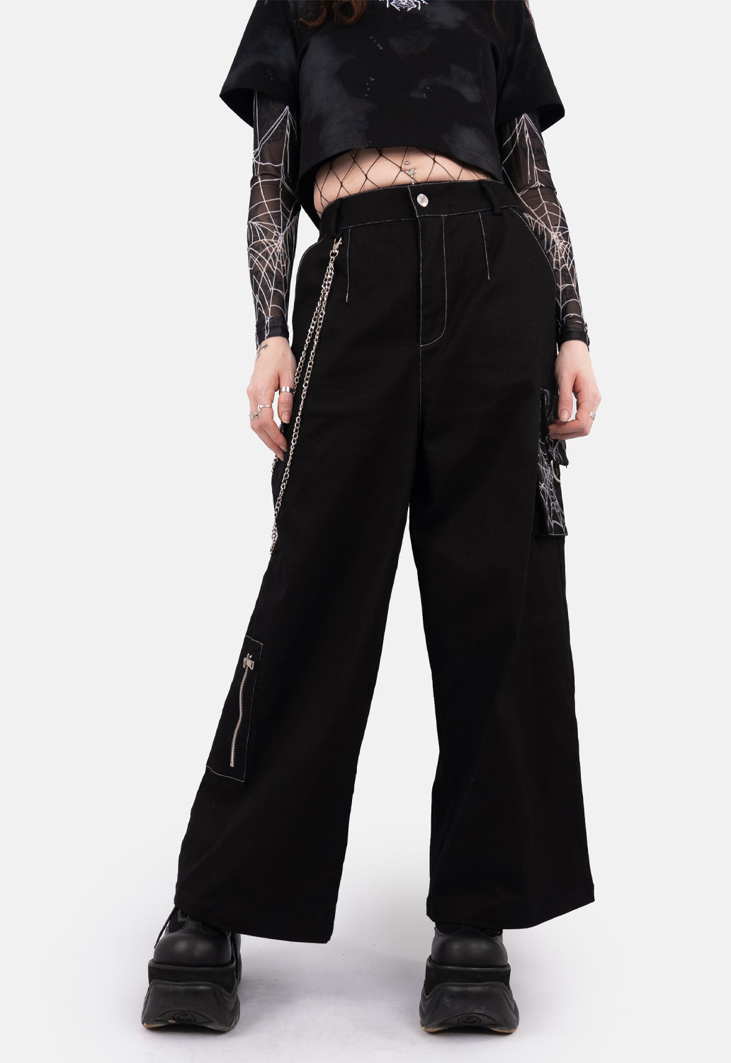 Nova Wide Leg Cargo Trousers