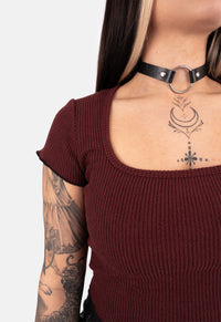 Pandora Ribbed Cap Sleeve Top