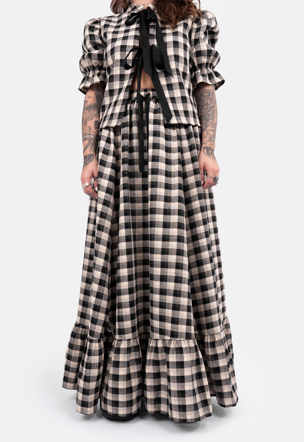 Peaches Ruched Maxi Skirt