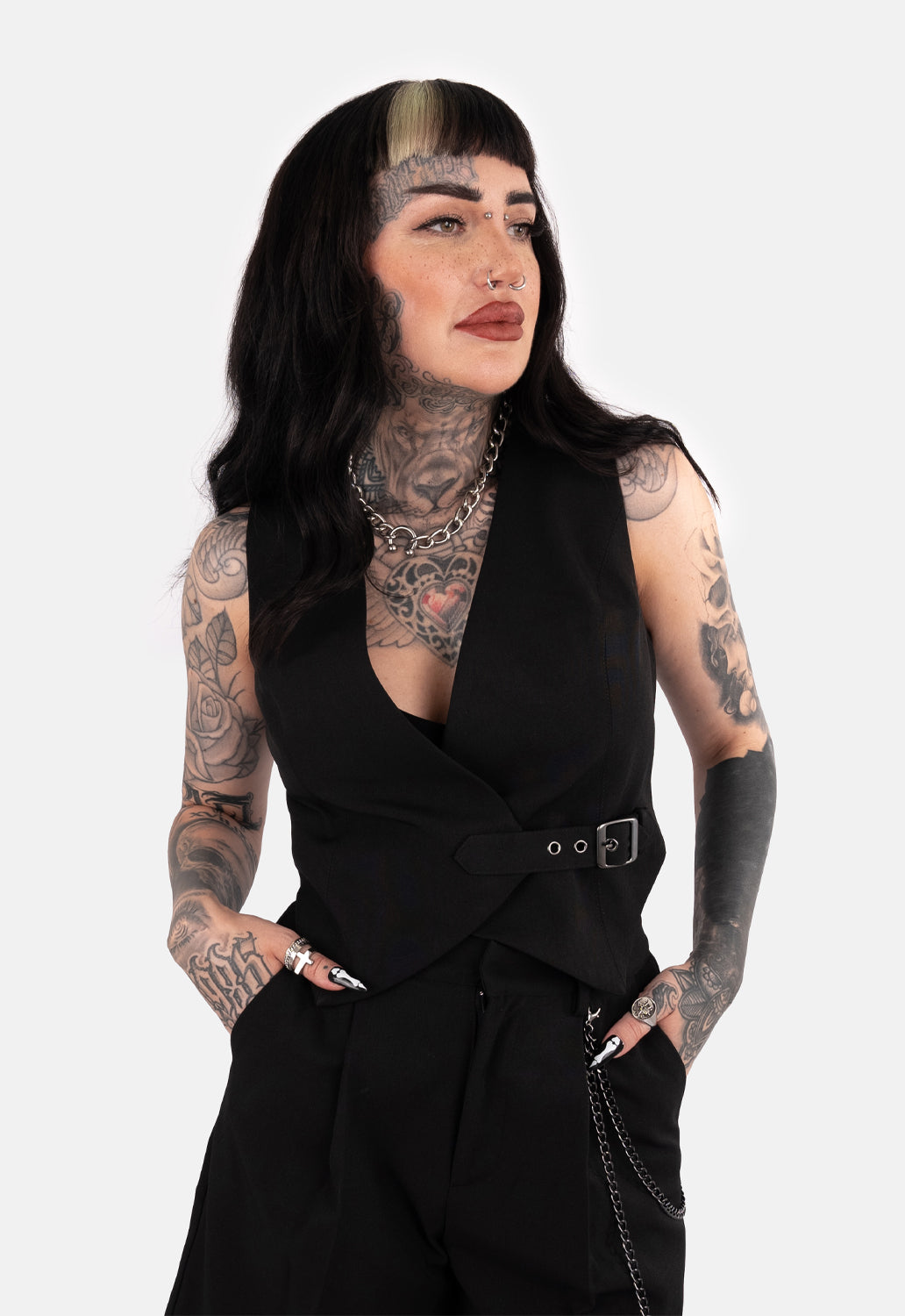 Pythia Strap Front Waistcoat