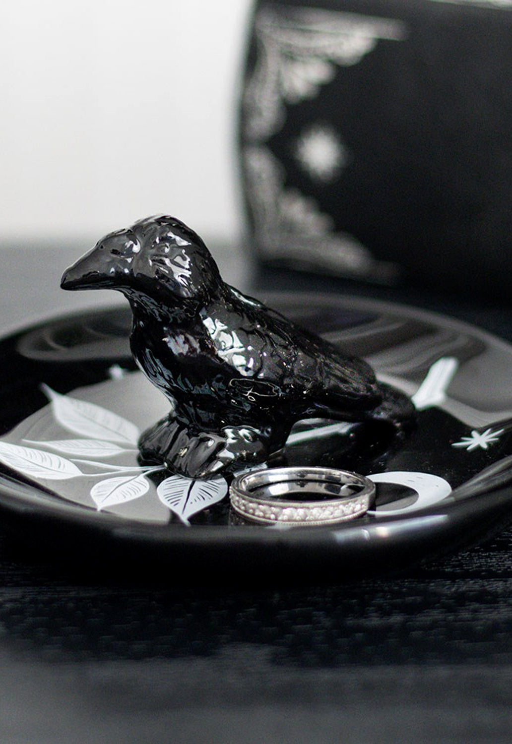 Mystic Raven Trinket Dish