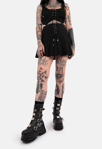 Rhianna Pleated Mini Skirt