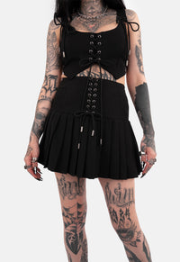 Rhianna Pleated Mini Skirt