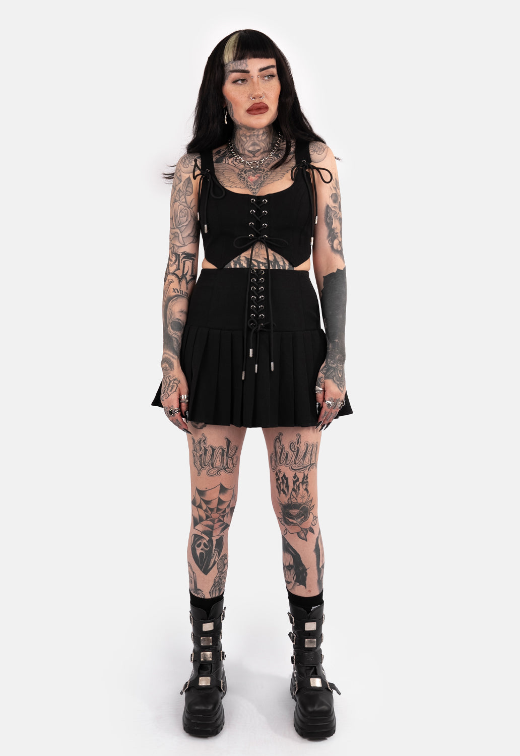 Rhianna Pleated Mini Skirt