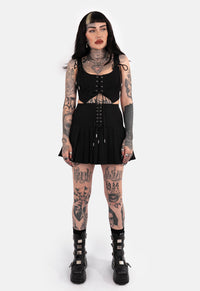 Rhianna Pleated Mini Skirt