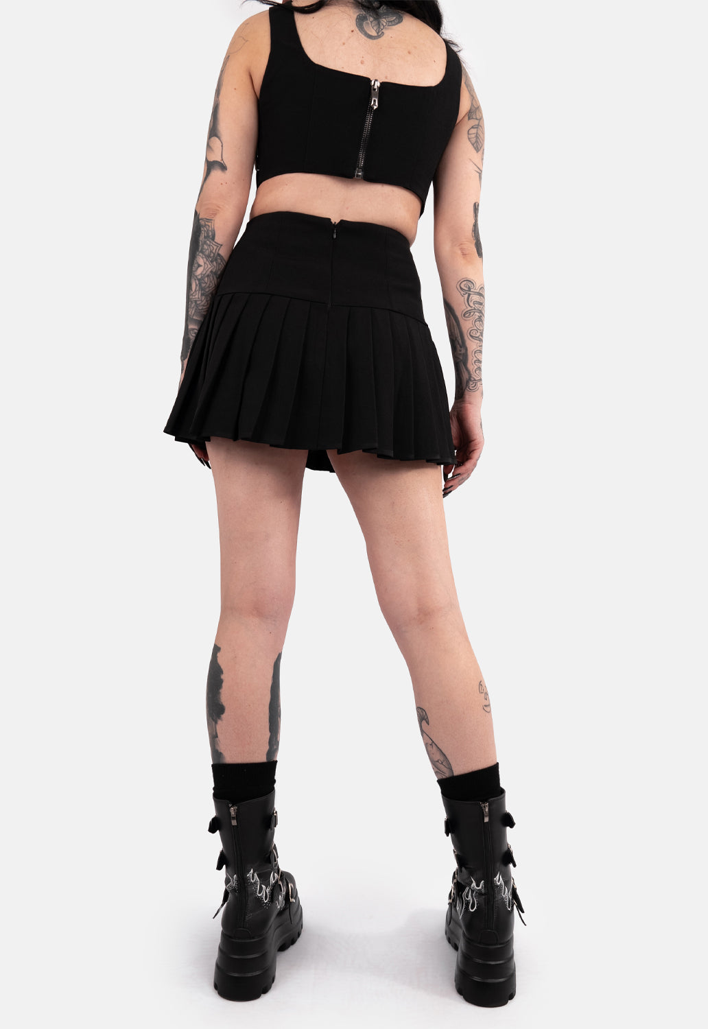 Rhianna Pleated Mini Skirt