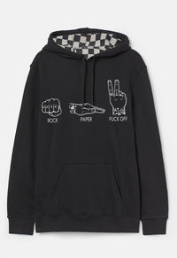 Rock, Paper, Fuck Off Hoodie