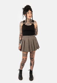 Rosalie Inverted Pleat Mini Skirt