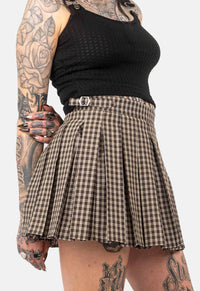 Rosalie Inverted Pleat Mini Skirt