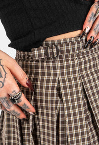 Rosalie Inverted Pleat Mini Skirt