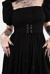 Rowan Lace Up Mini Dress