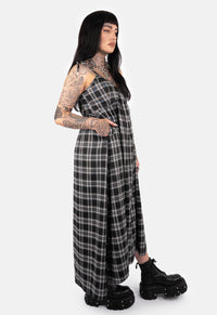 Rowena Check Strap Maxi Dress