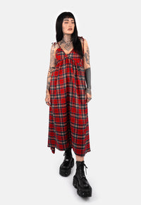 Rowena Check Strap Maxi Dress