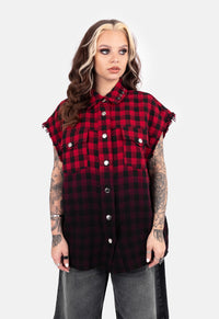 Roxy Oversized Dip Dye Vest