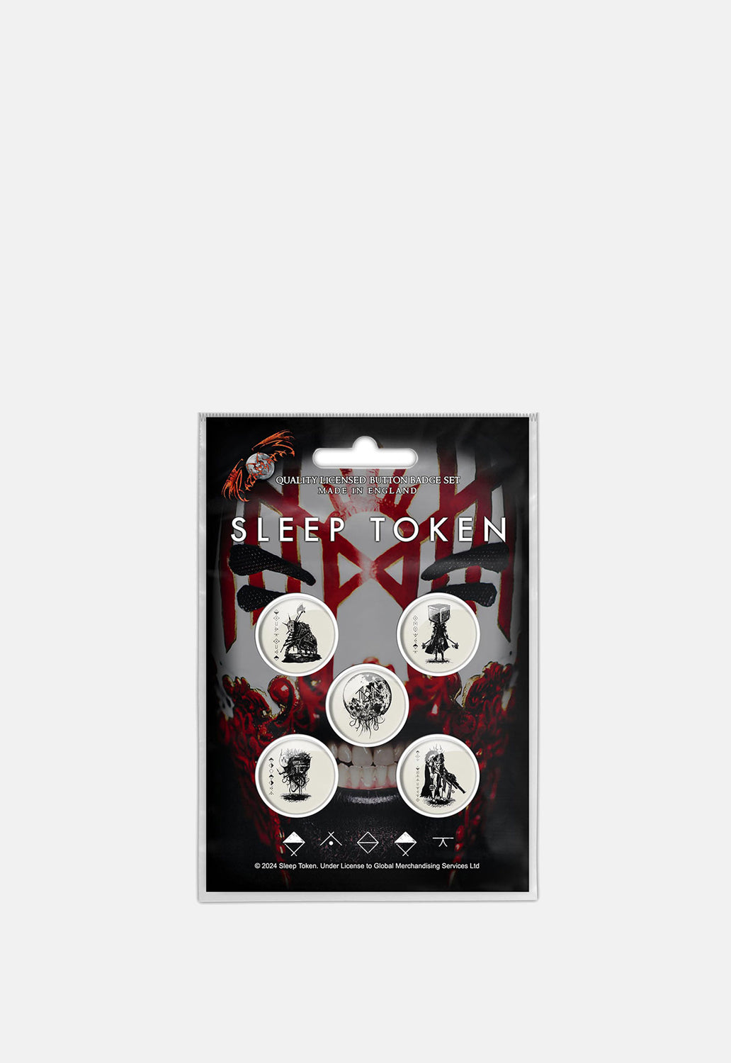 Vessel Mask Button Badge Pack