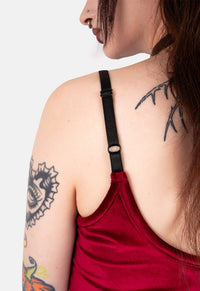 Salem Cross Velvet Crop Top