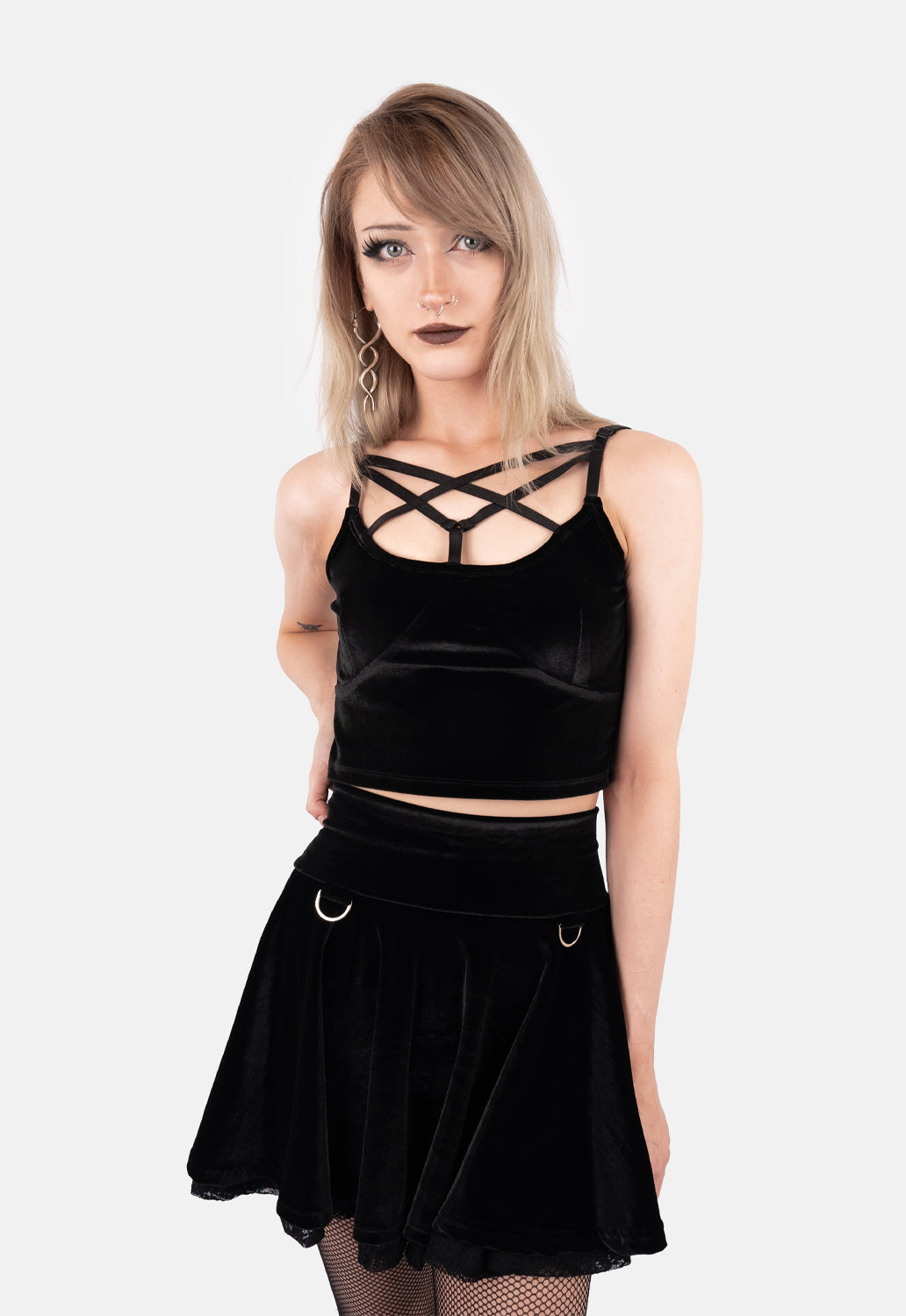 Salem Cross Strap Crop Top