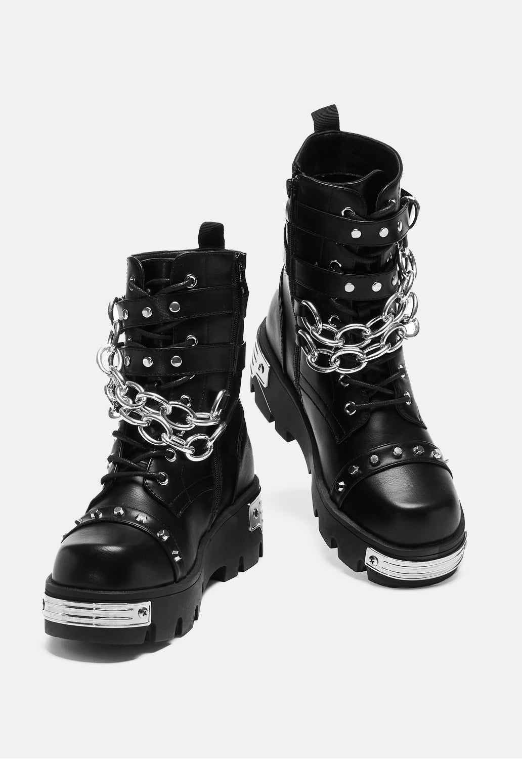 Shackled Shadows Biker Boots